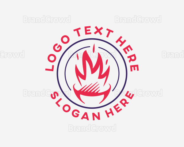 BBQ Flame Grill Logo