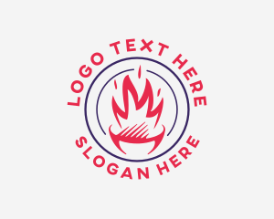 Bbq - BBQ Flame Grill logo design