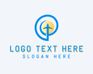 Logistics - Pilot Freight Aircraft logo design