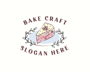 Cake Flower Dessert logo design