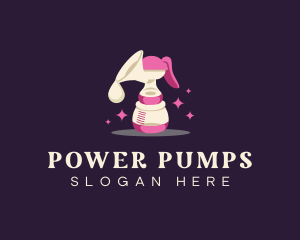 Breast Pump Bottle logo design