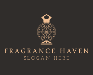 Ornate Perfume Bottle  logo design