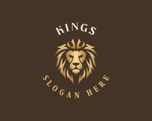 Lion Crown Luxury logo design