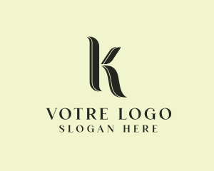 Cosmetology - Elegant Business Letter K logo design