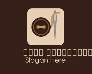 Rustic - Sewing Button Application logo design