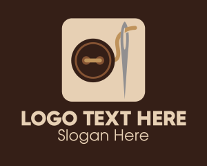 Smartphone - Sewing Button Application logo design