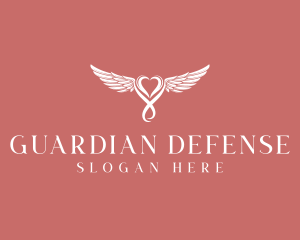 Guardian Angel Heart logo design