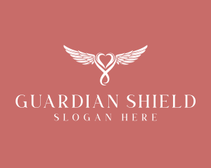 Guardian Angel Heart logo design