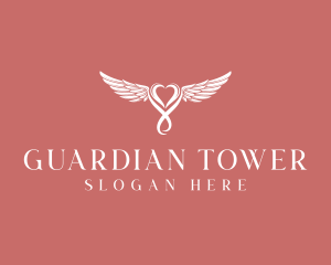 Guardian Angel Heart logo design