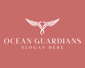 Guardian Angel Heart logo design