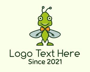 Green Insect Mascot Logo