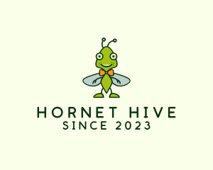 Hornet - Bowtie Bug Insect logo design