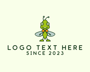 Bug - Bowtie Bug Insect logo design