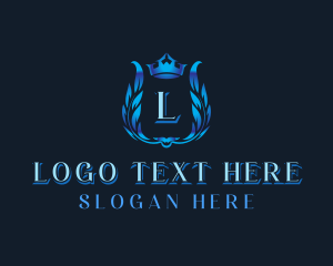Crown - Luxury Ornamental Crest logo design