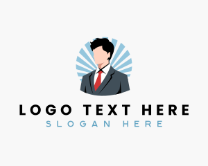 Suit - Professional Business Man logo design