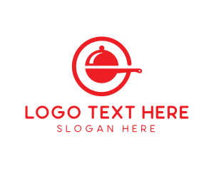 Online Reservation - Cloche Pot Letter O logo design