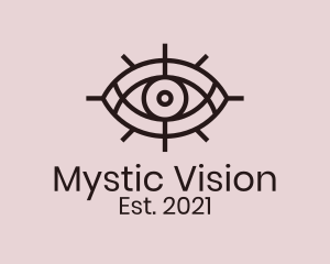 Mystical Tarot Eye  logo design