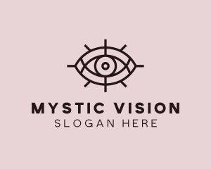 Fortune Telling - Mystical Tarot Eye logo design