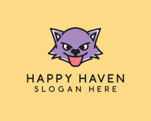 Happy Lynx Animal logo design