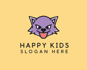 Happy Lynx Animal logo design