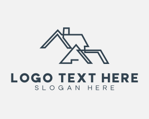 Roofing - Minimal House Roof logo design