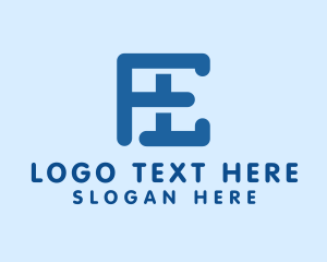 Toilet - Letter FL Plumber Monogram logo design
