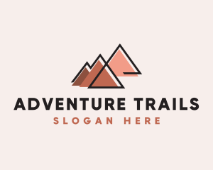 Trekking - Mountain Valley Trekking logo design