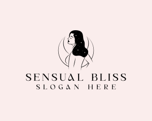 Sensual - Sensual Female Moon logo design