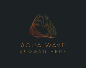 Wave Tech Cyberspace logo design