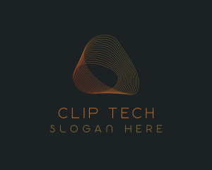 Wave Tech Cyberspace logo design