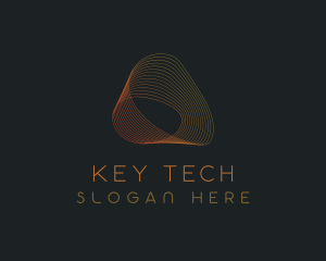 Wave Tech Cyberspace logo design