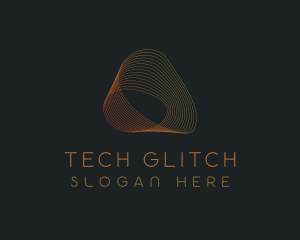 Wave Tech Cyberspace logo design