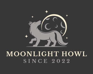 Werewolf - Full Moon Wolf Team logo design