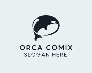 Orca Whale Aquarium logo design
