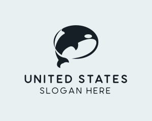 Orca Whale Aquarium logo design