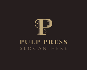 Deluxe Antique Business Letter P logo design