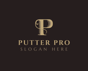 Deluxe Antique Business Letter P logo design