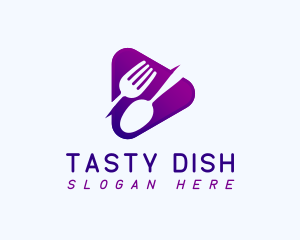 Dish - Spoon Fork Play logo design