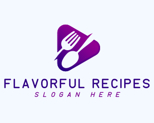 Cookbook - Spoon Fork Play logo design