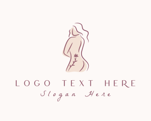 Lady - Sexy Nude Female Body logo design