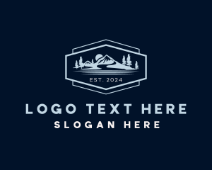 Outdoor - Mountain Hiking Traveler logo design