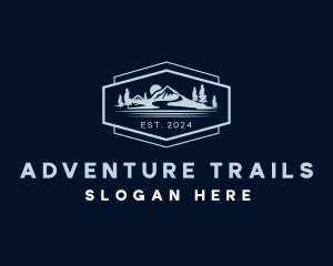 Mountain Hiking Traveler logo design