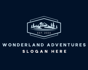 Mountain Hiking Traveler logo design