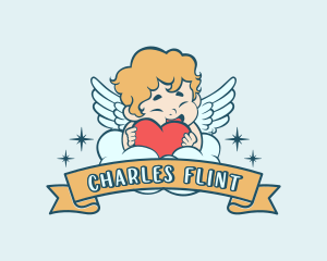 Love Cherub Angel Logo