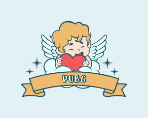 Love Cherub Angel Logo