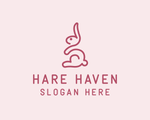 Hare - Bunny Rabbit Pet logo design