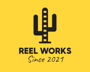 Reel - Retro Cactus Reel logo design