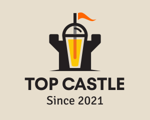 Juice Castle Tower  logo design