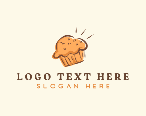 Handdrawn - Sweet Muffin Bake logo design