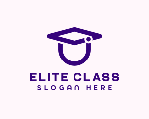 Minimalist Graduation Cap logo design